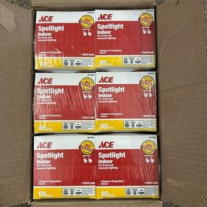 ACE Brand Spotlight Indoor Bulbs BR30 65Watts 6 PK NEW for track/recessed light